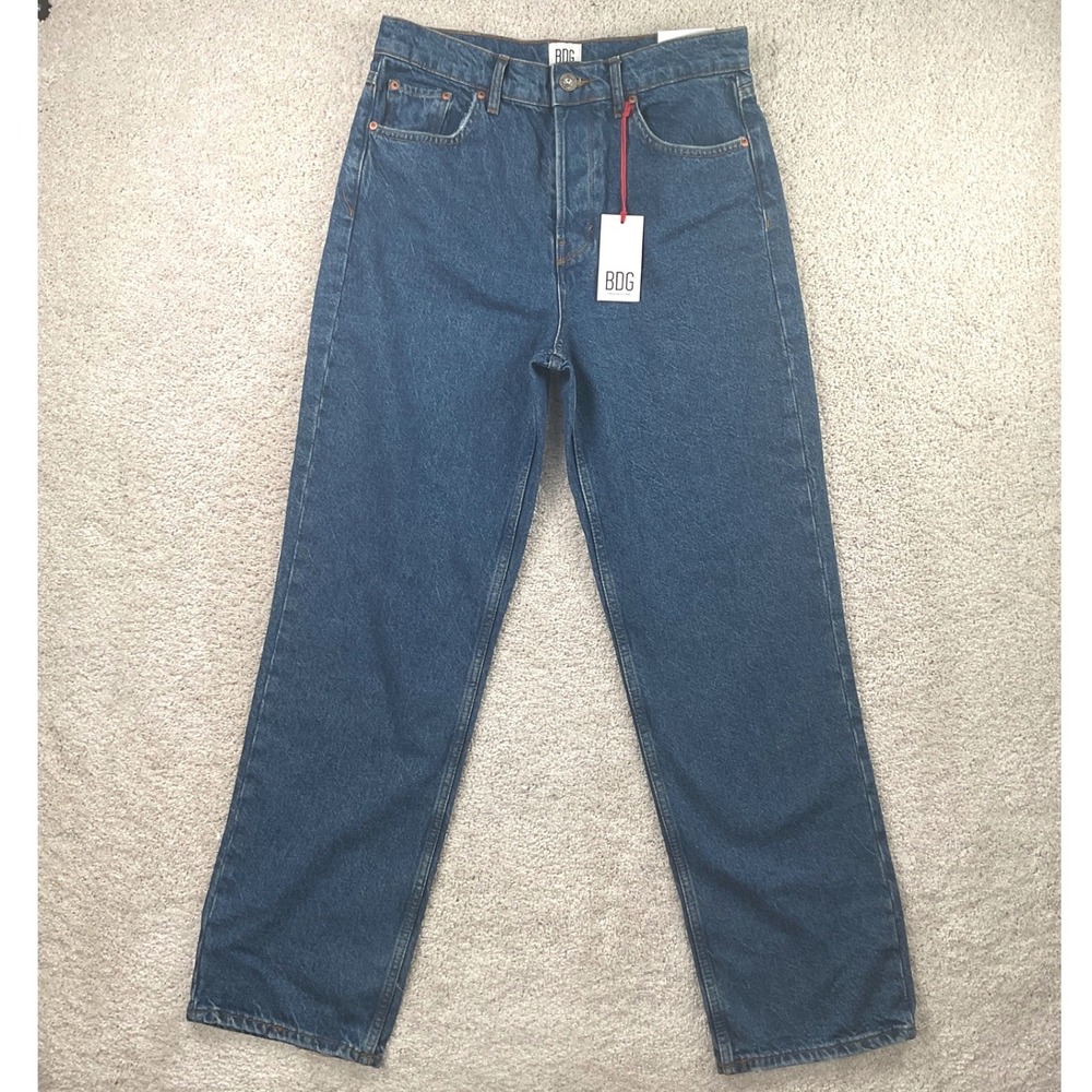BDG Urban Outfitters Womens Straight Leg Jeans Blue Medium Wash‎ W30 L32 NEW